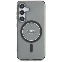 GUESS case for SAMSUNG S25 GUHMS25SHFGEREK (Magnetic IML Glitter Circle) black