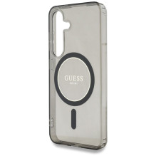 GUESS dėklas SAMSUNG S25 GUHMS25SHFGEREK (magnetinis IML blizgantis apskritimas) juodas