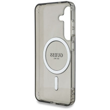 GUESS dėklas SAMSUNG S25 GUHMS25SHFGEREK (magnetinis IML blizgantis apskritimas) juodas