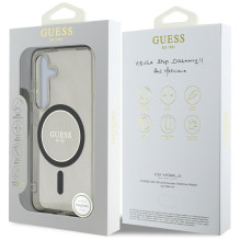 GUESS case for SAMSUNG S25 GUHMS25SHFGEREK (Magnetic IML Glitter Circle) black