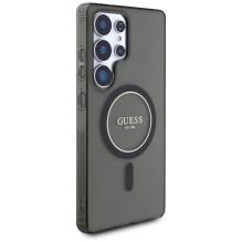 GUESS case for SAMSUNG S25 Ultra GUHMS25LHFGEREK (Magnetic IML Glitter Circle) black GUESS case for SAMSUNG S25 Ultra GUHMS25LHFGEREK (Magnetic IML Glitter Circle) black