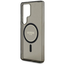 GUESS case for SAMSUNG S25 Ultra GUHMS25LHFGEREK (Magnetic IML Glitter Circle) black GUESS case for SAMSUNG S25 Ultra GUHMS25LHFGEREK (Magnetic IML Glitter Circle) black