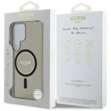 GUESS case for SAMSUNG S25 Ultra GUHMS25LHFGEREK (Magnetic IML Glitter Circle) black GUESS case for SAMSUNG S25 Ultra GUHMS25LHFGEREK (Magnetic IML Glitter Circle) black