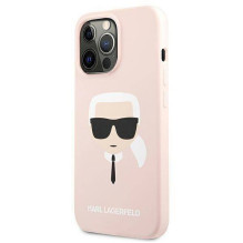 KARL LAGERFELD case for IPHONE 13 Pro KLHCP13LSLKHLP (Silicone K. Head) light pink