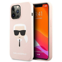 KARL LAGERFELD case for IPHONE 13 Pro KLHCP13LSLKHLP (Silicone K. Head) light pink