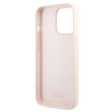 KARL LAGERFELD case for IPHONE 13 Pro KLHCP13LSLKHLP (Silicone K. Head) light pink