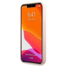 KARL LAGERFELD dėklas IPHONE 13 Pro KLHCP13LSLKHLP (silikoninė K. galvutė) šviesiai rožinis
