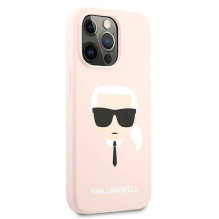 KARL LAGERFELD case for IPHONE 13 Pro KLHCP13LSLKHLP (Silicone K. Head) light pink