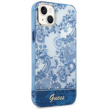 GUESS dėklas, skirtas IPHONE 14 Plus GUHCP14MHGPLHB (IML Electro Cam TDJ), mėlynas