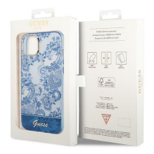 GUESS dėklas, skirtas IPHONE 14 Plus GUHCP14MHGPLHB (IML Electro Cam TDJ), mėlynas