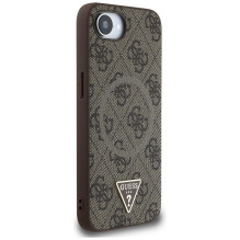 GUESS case for IPHONE 16e (SE 4 2025) compatible with MagSafe GUHMPSE4P4TDPW (PU 4G RingTriangle Logo) brown
