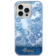GUESS dėklas, skirtas IPHONE 14 Pro GUHCP14LHGPLHB (IML Electro Cam TDJ), mėlynas GUESS dėklas, skirtas IPHONE 14 Pro GUHCP14LHGPLHB (IML Electro Cam TDJ), mėlynas