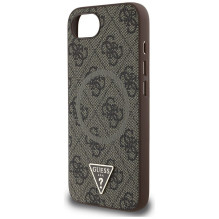 GUESS case for IPHONE 16e (SE 4 2025) compatible with MagSafe GUHMPSE4P4TDPW (PU 4G RingTriangle Logo) brown
