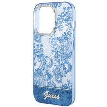 GUESS dėklas, skirtas IPHONE 14 Pro GUHCP14LHGPLHB (IML Electro Cam TDJ), mėlynas GUESS dėklas, skirtas IPHONE 14 Pro GUHCP14LHGPLHB (IML Electro Cam TDJ), mėlynas
