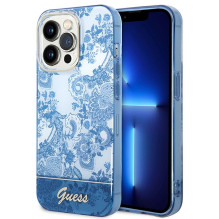 GUESS dėklas, skirtas IPHONE 14 Pro GUHCP14LHGPLHB (IML Electro Cam TDJ), mėlynas GUESS dėklas, skirtas IPHONE 14 Pro GUHCP14LHGPLHB (IML Electro Cam TDJ), mėlynas