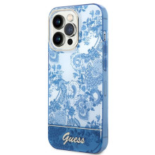 GUESS dėklas, skirtas IPHONE 14 Pro GUHCP14LHGPLHB (IML Electro Cam TDJ), mėlynas GUESS dėklas, skirtas IPHONE 14 Pro GUHCP14LHGPLHB (IML Electro Cam TDJ), mėlynas