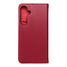 Flip case for Samsung S25 PLUS Smart Pro Book leather maroon