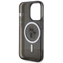 KARL LAGERFELD case for IPHONE 15 Pro KLHMP15LHGKCNOK (Glitter + MAG) black KARL LAGERFELD case for IPHONE 15 Pro KLHMP15LHGKCNOK (Glitter + MAG) black