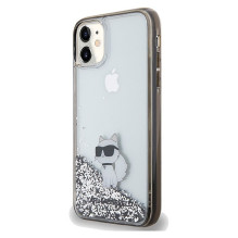 KARL LAGERFELD dėklas, skirtas IPHONE 11 KLHCN61LKCNSK (skystų blizgučių C), skaidrus KARL LAGERFELD dėklas, skirtas IPHONE 11 KLHCN61LKCNSK (skystų blizgučių C), skaidrus