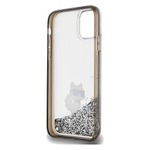 KARL LAGERFELD case for IPHONE 11 KLHCN61LKCNSK (Liquid Glitter C) transparent