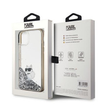 KARL LAGERFELD case for IPHONE 11 KLHCN61LKCNSK (Liquid Glitter C) transparent