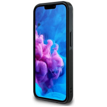GUESS dėklas, skirtas IPHONE 16e (SE 4 2025), suderinamas su MagSafe GUHMPSE4HG4PRTGK (IML Metal Glitter 4G Circle Trian