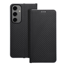 Atverčiamas dėklas, skirtas „Samsung S24 FE Luna Book“, anglies juodumo spalvos Atverčiamas dėklas, skirtas „Samsung S24 FE Luna Book“, anglies juodumo spalvos