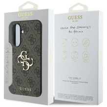 GUESS dėklas SAMSUNG A56 GUHCSA564GMGBR (4G PU didelis logotipas) rudas