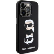 KARL LAGERFELD case for IPHONE 15 Pro KLHCP15LSDHKCNK (Silicone KC) black