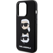 KARL LAGERFELD case for IPHONE 15 Pro KLHCP15LSDHKCNK (Silicone KC) black