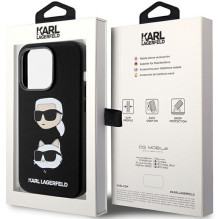KARL LAGERFELD case for IPHONE 15 Pro KLHCP15LSDHKCNK (Silicone KC) black