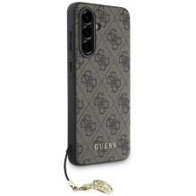 GUESS dėklas SAMSUNG A56 GUHCSA56GF4GBR (PU 4G Charm) rudas
