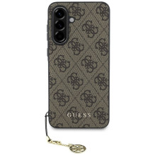 GUESS dėklas SAMSUNG A56 GUHCSA56GF4GBR (PU 4G Charm) rudas