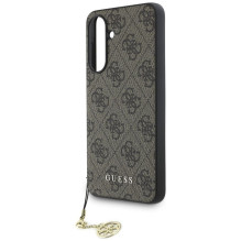GUESS dėklas SAMSUNG A56 GUHCSA56GF4GBR (PU 4G Charm) rudas