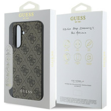 GUESS dėklas SAMSUNG A56 GUHCSA56GF4GBR (PU 4G Charm) rudas