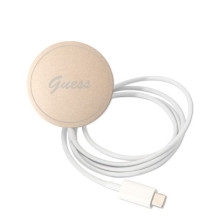 GUESS set for IPHONE 14 Pro compatible with MagSafe GUBPP14LH4EACSB (Bundle Pack / Case + Charger / 4G) gold blue