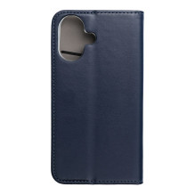 iPhone 17 Smart Magneto atverčiamas dėklas, tamsiai mėlynas