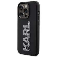 KARL LAGERFELD case for IPHONE 15 Pro Max KLHCP15X3DMBKCK (3D Logo Glitter) black KARL LAGERFELD case for IPHONE 15 Pro Max KLHCP15X3DMBKCK (3D Logo Glitter) black