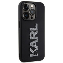 KARL LAGERFELD case for IPHONE 15 Pro Max KLHCP15X3DMBKCK (3D Logo Glitter) black KARL LAGERFELD case for IPHONE 15 Pro Max KLHCP15X3DMBKCK (3D Logo Glitter) black