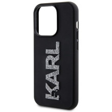 KARL LAGERFELD case for IPHONE 15 Pro Max KLHCP15X3DMBKCK (3D Logo Glitter) black KARL LAGERFELD case for IPHONE 15 Pro Max KLHCP15X3DMBKCK (3D Logo Glitter) black