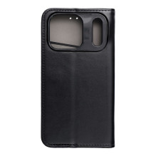 iPhone 17 PRO Smart Magneto atverčiamas dėklas, juodas iPhone 17 PRO Smart Magneto atverčiamas dėklas, juodas