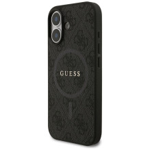 GUESS case for IPHONE 17 compatible with MagSafe GUHMP17SG4GFRK (PU 4G Ring Classic Logo) black GUESS case for IPHONE 17 compatible with MagSafe GUHMP17SG4GFRK (PU 4G Ring Classic Logo) black