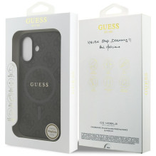 GUESS case for IPHONE 17 compatible with MagSafe GUHMP17SG4GFRK (PU 4G Ring Classic Logo) black GUESS case for IPHONE 17 compatible with MagSafe GUHMP17SG4GFRK (PU 4G Ring Classic Logo) black