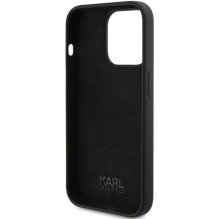 KARL LAGERFELD dėklas, skirtas IPHONE 15 Pro KLHCP15LSKSBMCK (silikonas su Karl Script logotipu), juodas KARL LAGERFELD dėklas, skirtas IPHONE 15 Pro KLHCP15LSKSBMCK (silikonas su Karl Script logotipu), juodas