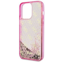 GUESS case for IPHONE 14 Pro GUHCP14LLC4PSGP (Liquid Glitter 4G Translucent) pink GUESS case for IPHONE 14 Pro GUHCP14LLC4PSGP (Liquid Glitter 4G Translucent) pink