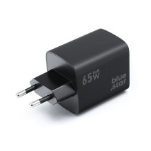 Phone charger Blue Star GaN 2 x USB C + USB A QC4.0 PD 4A 65W VT-43 black Phone charger Blue Star GaN 2 x USB C + USB A QC4.0 PD 4A 65W VT-43 black
