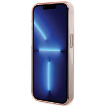 KARL LAGERFELD dėklas, skirtas IPHONE 15 Pro, suderinamas su MagSafe KLHMP15LHMRSKCP (žiedinis stovas KC), rožinis
