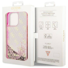 GUESS case for IPHONE 14 Pro GUHCP14LLC4PSGP (Liquid Glitter 4G Translucent) pink GUESS case for IPHONE 14 Pro GUHCP14LLC4PSGP (Liquid Glitter 4G Translucent) pink