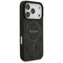 GUESS case for IPHONE 17 Pro compatible with MagSafe GUHMP17LG4GFRK (PU 4G Ring Classic Logo) black GUESS case for IPHONE 17 Pro compatible with MagSafe GUHMP17LG4GFRK (PU 4G Ring Classic Logo) black