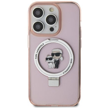 KARL LAGERFELD case for IPHONE 15 Pro Max compatible with MagSafe KLHMP15XHMRSKCP (Ringstand KC) pink KARL LAGERFELD case for IPHONE 15 Pro Max compatible with MagSafe KLHMP15XHMRSKCP (Ringstand KC) pink